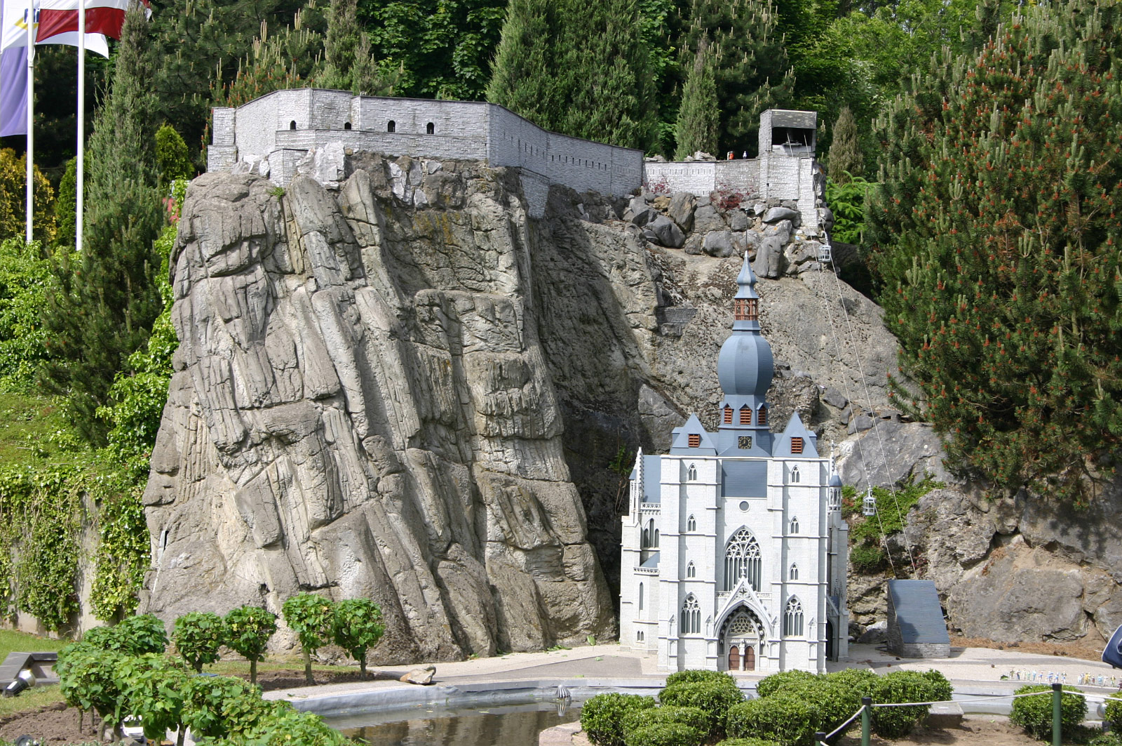 Citadel and Notre-Dame Church, Dinant (Mini-Europe park, Brussels)